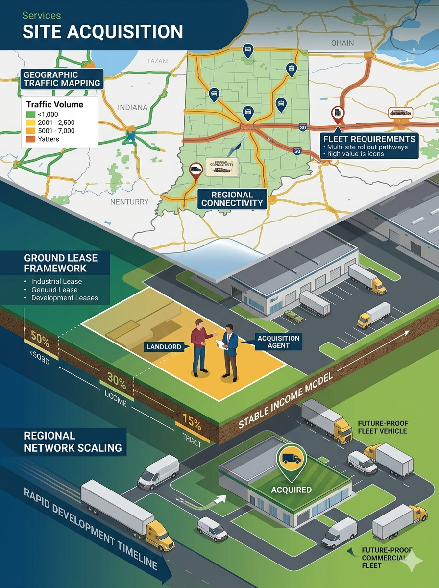 Site Acquisition and Regional Mapping